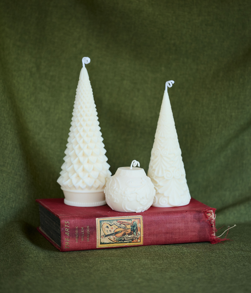 Partridge in a Pear Tree - Soy Sculptured Pillar Candle